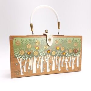 Enid Collins of Texas 1964 Money Tree VIII‎ Box Bag Vintage Handmade Signed